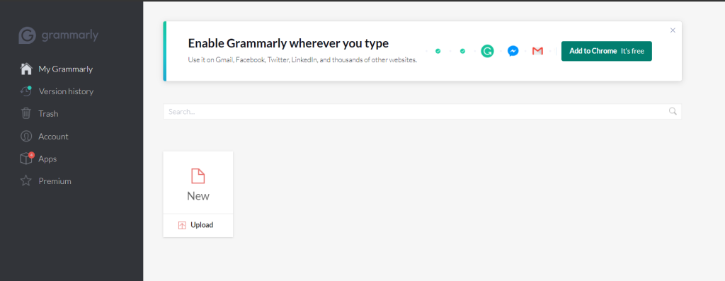 Grammarly User Interface